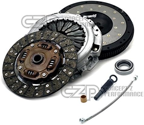 Jim Wolf Technology L3503-NCF-KTP Clutch / Flywheel Combo Kit Pack w/ Free Bonus SS Clutch Line - Nissan 350Z 2003-2006, Infiniti G35 2003-2006 Sedan, 2003-2007 Coupe VQ35DE