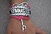 SportyBella Gymnastics Bracelets For Girls- Adjustable Charm Bracelet with Infinity Symbol & Silver Gymnastic Charm. Friendship Bracelet Gifts for Gymnasts, Teams & Coaches. (Pink/Black)