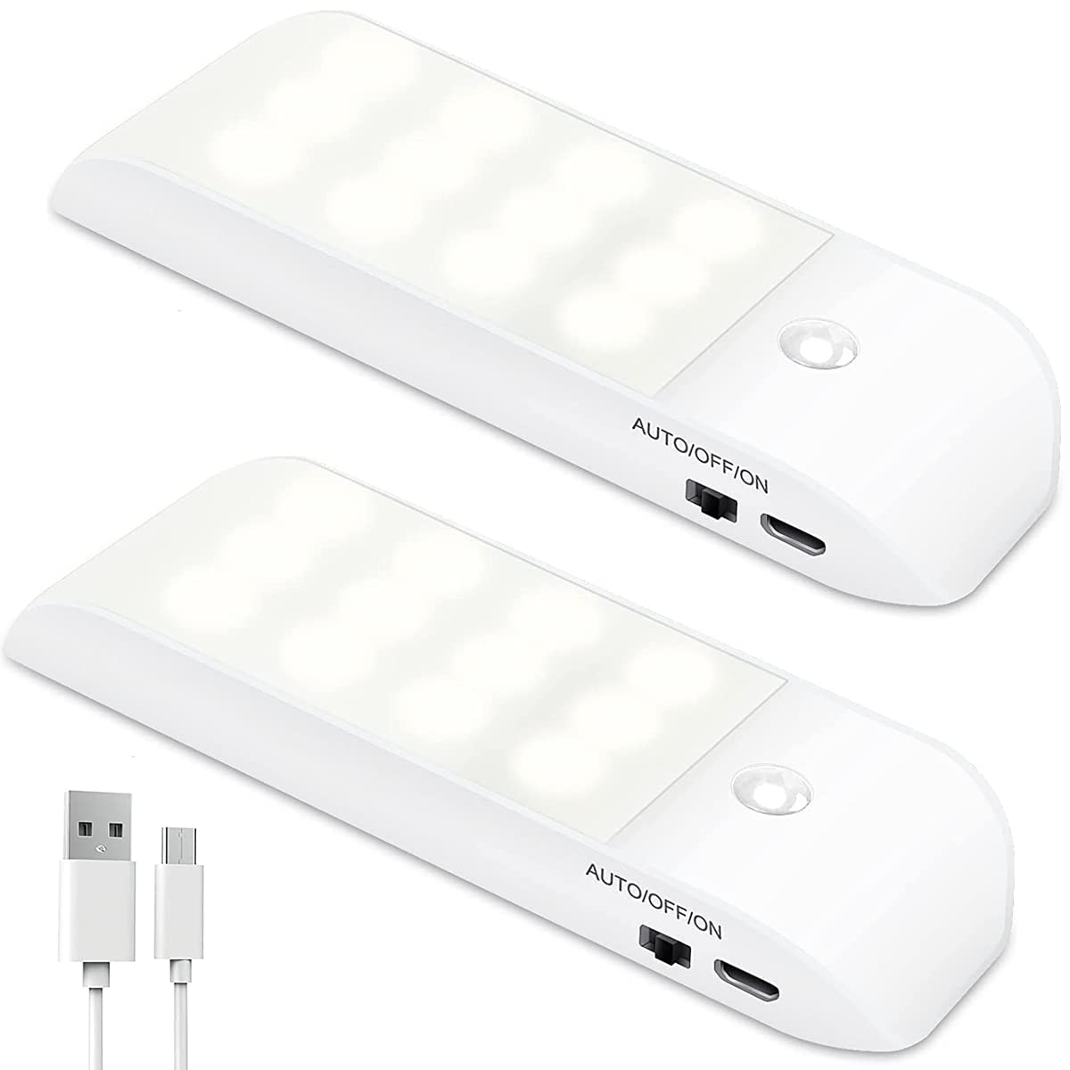Motion Sensor Lights Indoor,2pcs Sensor Lights Indoors Cupboard Lights