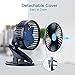 Stroller Fan, Clip On Fan, USB & Rechargeable Battery OperatedMini Fans with 3 Speeds, Personal Cooling Fan 360°Adjustable Rotating, Super Quiet, Ideal for Home, Office Desk, Travelling & Camping