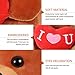 Toyvian Stuffed Animal Bear Plush Toy I Love You Gift Red Heart Soft Animal Doll for Kids Girlfriend Valentine's Day, 10 Inches, Brown