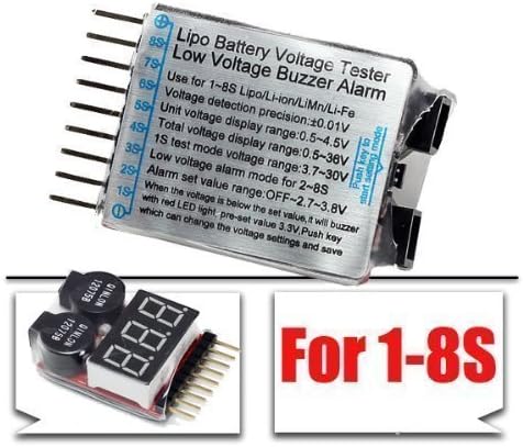 YUNIQUE GREEN-CLEAN-POWER - Buzzer Alarm 1-8s for Lipo Batteries, Black - Image 3