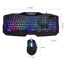 Rii RM400 Combo Teclado y ratón LED para GAMERS. (Retroiluminado con 7 colores LED)