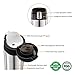 LifeSky Stainless Steel Insulated Travel Coffee Mug, 16 oz (16oz, Black Lid)