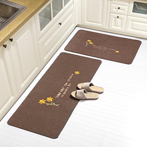 JKOPWLXGHWTC Kitchen Floor Mats/Sliver of Home Mat/Doormat/Foot Pad/Water-Absorption Non-sliping Mats-C 50x80cm(20x31inch)
