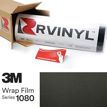 3M 1080 MX12 Matrix Black 5ft x 1ft W/Application Card Vinyl Vehicle Car Wrap Film Sheet Roll