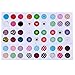 Home Button Stickers, 216 Choices, Polka Dots, Colorful Bubbles, Emojis, Fit Apple iPhone 4s, 5/5c/5s, 6/6 Plus, SE, iPod Touch 4, 5, 6, iPad 3, 4, Mini 2, 3 & Air 2 by Wisdompro (Pattern 1)