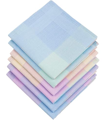 Lot De 6 Mouchoirs Femme Coton 60S Blanc Dentelle – 25x25 Cm, Doux Et Absorbants Années 60