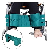 Wheelchair Footrest Leg Restraint Strap Wheelchair Seat Belt Medical Safety Transport Foot Support Belt for Elderly & Seniors, Handicap Accessory (Olive)