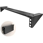 IRENPORU 1U Vertical Wall Mount Rack Steel Foldable Vertical Patch Panel Mounting Bracket for 19 Inch Networking Equipment