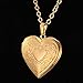 U7 Heart Charm Necklace Platinum/Rose Gold/18K Gold Plated Locket Pendant - With 22 Inches Chain