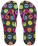 Showaflops Women's Antimicrobial Shower & Water Sandals - Emoji