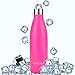 AOMERLY Stainless Steel Insulated Water Bottle Double Walled Vacuum Bottles - Pink