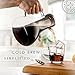 JoyJolt Airtight Cold Brew Iced Coffee Maker | Sleek 1.5 Liter (48 Ounce) Glass Tea & Coffee Pot Maker With Unique Non Slip Silicone Base | Make Delicious Homemade Cold Brew & Iced Coffee