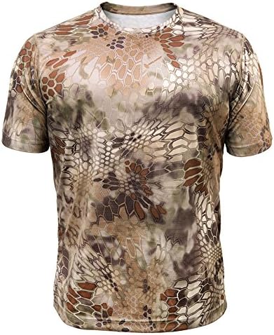 Men's Hyperion Short Sleeve, Lightweight, Breathable, Stealthy Camo Hunting and Fishing Shirt