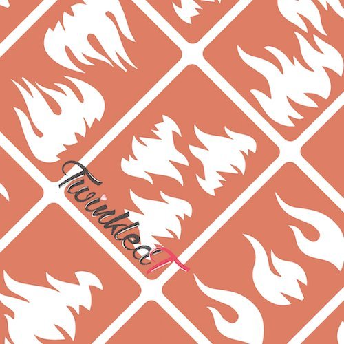 Original Fire Nail Vinyls By Twinkled T - 1 Sheet of 42 Vinyls