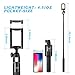 Selfie Stick, BlitzWolf Mini Extendable Bluetooth Selfie Stick with Remote for iPhone Android Smartphones(Black)