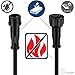 VIMVIP® Male Female Plug 2 Pin LED Waterproof Connector Cable Black 5Pair 10Pieces