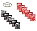 Laiki Rice Crackers – 0.74 oz - Pack of 12 - Two Flavor Variety Bundle - 6 Red Laiki Rice Crackers – 6 Black Laiki Rice Crackers