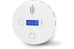 Carbon Monoxide Alarm, Digital Display CO Detector Security CO Monoxide for Home Kitchen Bedroom Safety Battery Powered (Batt