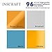 Inscraft 96 Sheets Premium Permanent Self Adhesive Vinyl Sheets, Double of 48 Pack 12