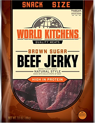 World Kitchens Brown Sugar Beef Jerky 3 1 Ounce Pack Of 4