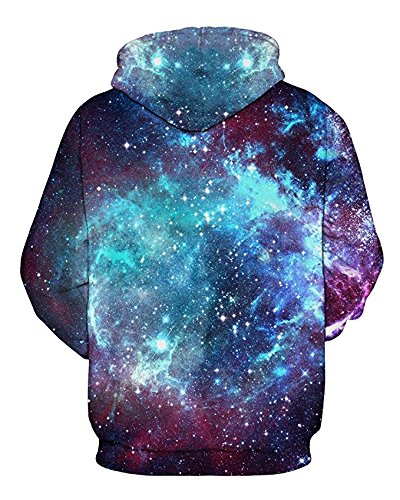 Youvimi Unisex 3d Printed Drawstring Pockets Pullover Sweatshirt Hoodie Hooded Sweatshirt