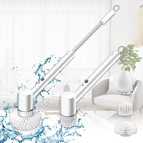 バスポリッシャー ターボスクラブ お風呂掃除ブラシ 最新版 軽量 ターボプロ 電動お掃除ブラシ デッキブラシ ダブルポリッシャー 長さに調節可能 3種類ブラシ付き Ipx7防水仕様 スティッククリーナー 充電式 コードレス 防水 掃除グッズ 床 浴槽 キッチン 浴室 台所