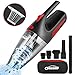 Oasser Handheld Vacuum Cordless Vacuum Cleaner Car Vacuum Wet Dry Stainless Steel Filter Powerful Li-ion Battery Quick Charge for Pet Hair Dust Gravel Cleaning Red Upgraded Version V1