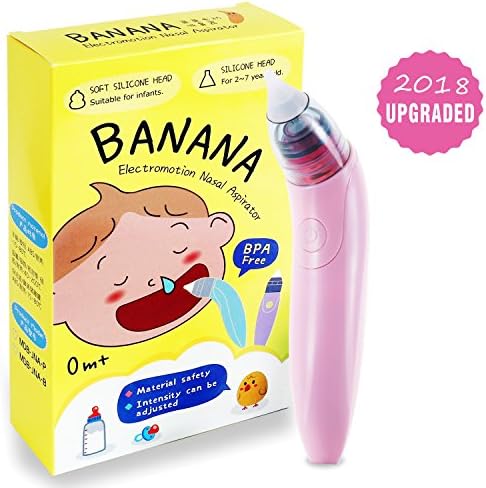 Baby Nasal Aspirator Nose Cleaner - with 2 Sizes of SILICONE Tips Easy Safe Comfortable Application BPA Free for Block nose Running nose Snot Sucker for Newborns and Toddlers by Cyprapid