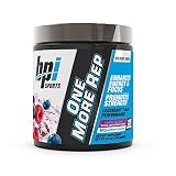 BPI Sports One More Rep Pre-Workout Powder - Increase Energy and Stamina - Intense Strength - Recover Faster - Beetroot - Carnitine - Citrulline - 0 Calories - Berry Splash - 25 Servings - 8.8 oz.