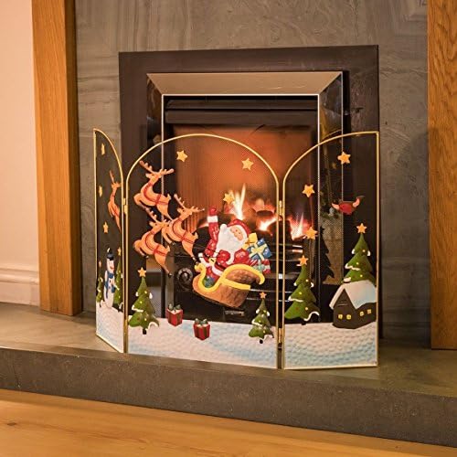 LED Christmas Water Fountain Musical Colour Changing Table Top Village Scene