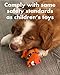 Set 5 Extra Small Squeaky Toys for Dogs Small Breeds Puppy Tiny Dogs Natural Rubber (Latex) Freem from Harmful Chemicals Hanpainted (Toys May Vary)