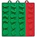 3 Pack Silicone Christmas Candy Molds, DanziX Christmas Chocolate Molds for Holiday Party Cake Decoration - Red,Green