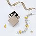 Glamulet 925 Sterling Sliver Lucky Birthstone Paved Crystal Charms Beads Fits Bracelet, August Olive Green, Ideal Jewelry Gifts for Lover, Women, Mom, Wife, Girls