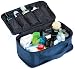 Mens Travel Toiletry Bag for Men | Travel Case for Toiletries Bag by Ramaka Solutions | Dopp Kit Travel Bags for Toiletries | Stain Proof Nylon Toiletry Bag for Women (10.5 X 5 X 5.5 Inches) Navy Blue