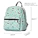 Veenajo Small Lightweight Canvas Backpack Purse Casual Daypack Ipad backpack for Women Girls Teens Kids(Green Cat)