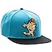 BIOWORLD Pokemon Meowth Embroidered Turquoise Snapback Cap