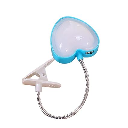 Book Lights Office Portable Bedside Lamp Heart Shape Kids