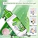 Herbal Moisturizing Hand Sanitizer - Advanced Hand Sanitizer with 75% Alcohol and Aloe, 50ml Travel Portable Mini Hand Sanitizer Gel Moisturizing Disposable No Clean Waterless Clear Bottle