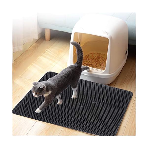 Modaka Doppi Strati Gatto Lettiera Zerbino Trapper Impermeabile Facile da Pulire Lettiera Zerbino-Doppio Strato di Pad…