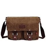 Sechunk Small Retro Cotton Canvas Messenger Bag