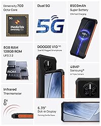 Rugged Smartphone 5G, DOOGEE V10 (2021) Smartphone