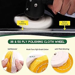 Keadic 8 Pcs 3 Inches Buffing Polishing Wheel Kit 3