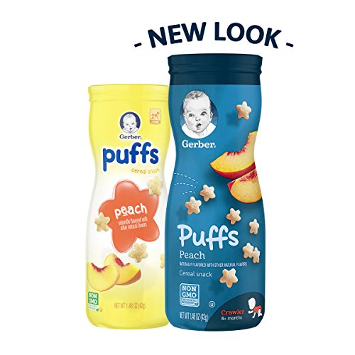 gerber puffs peach