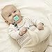 Personalized Pacifier Clip with Name, TYRY.HU BPA Free Silicone Pacifier Clip with Teething Beads for Baby Infant, Universally Fit All Pacifier Styles(Elephant, Grey)