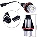 2Pcs Blue BMW Angel Eyes Halo Ring Marker Light Bulb CREE Led Headlight 5W 6000K 720Lm for BMW 1 5 6 7 Series X3 X5 (Fit E39 E53 E60 E63 E64 E65 E66 E83 E87)