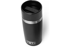 YETI Rambler 12 oz Travel Bottle, Stainless Steel, Vacuum Insulated with Leakproof Commuter Cap, Black