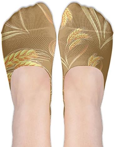 Cereals Heart Women No Show Socks Yoga Grip Socks