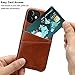 TENDLIN Compatible with iPhone 11 Case Wallet Design Premium Leather Case with 2 Card Holder Slots (Brown)